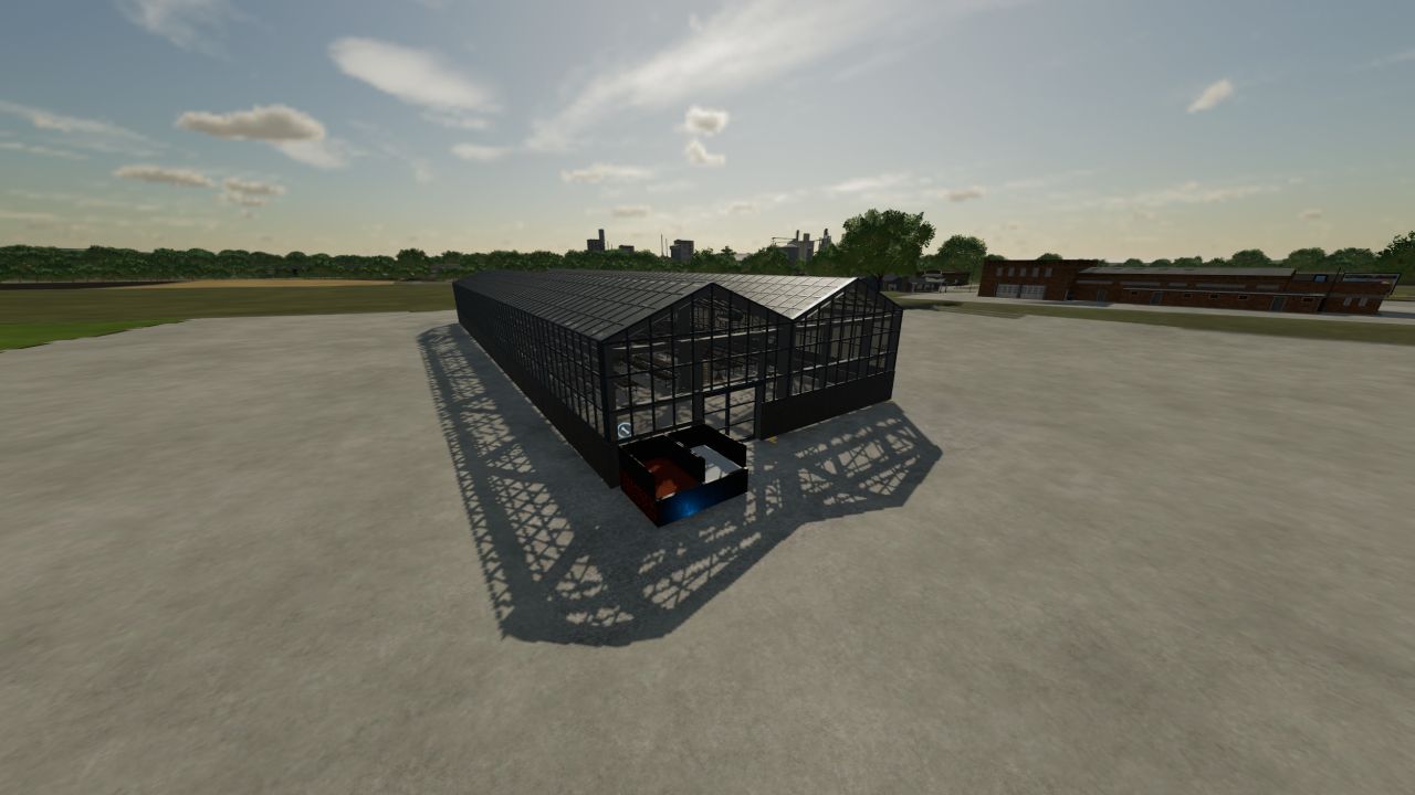 Large industrial greenhouse