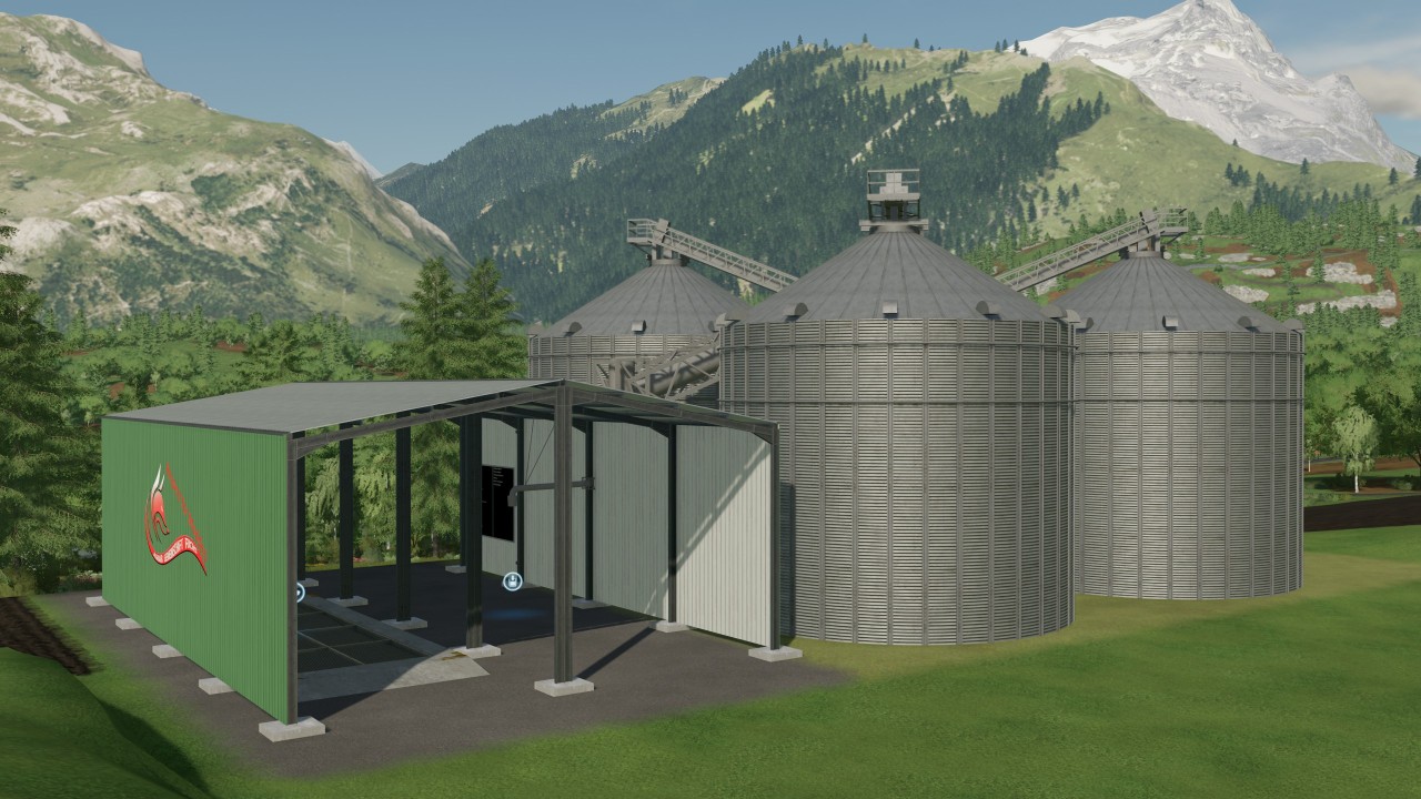 Large silo system with screen