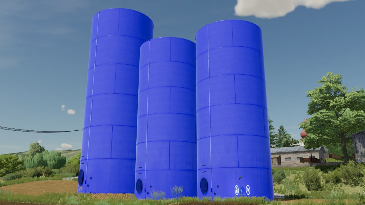 Grandes tanques de armazenamento