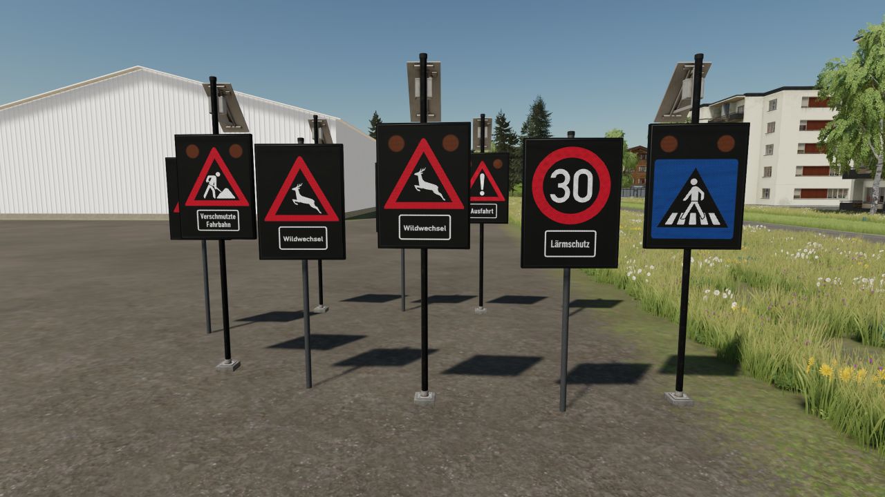 Panneaux de signalisation à LED FS22 - KingMods