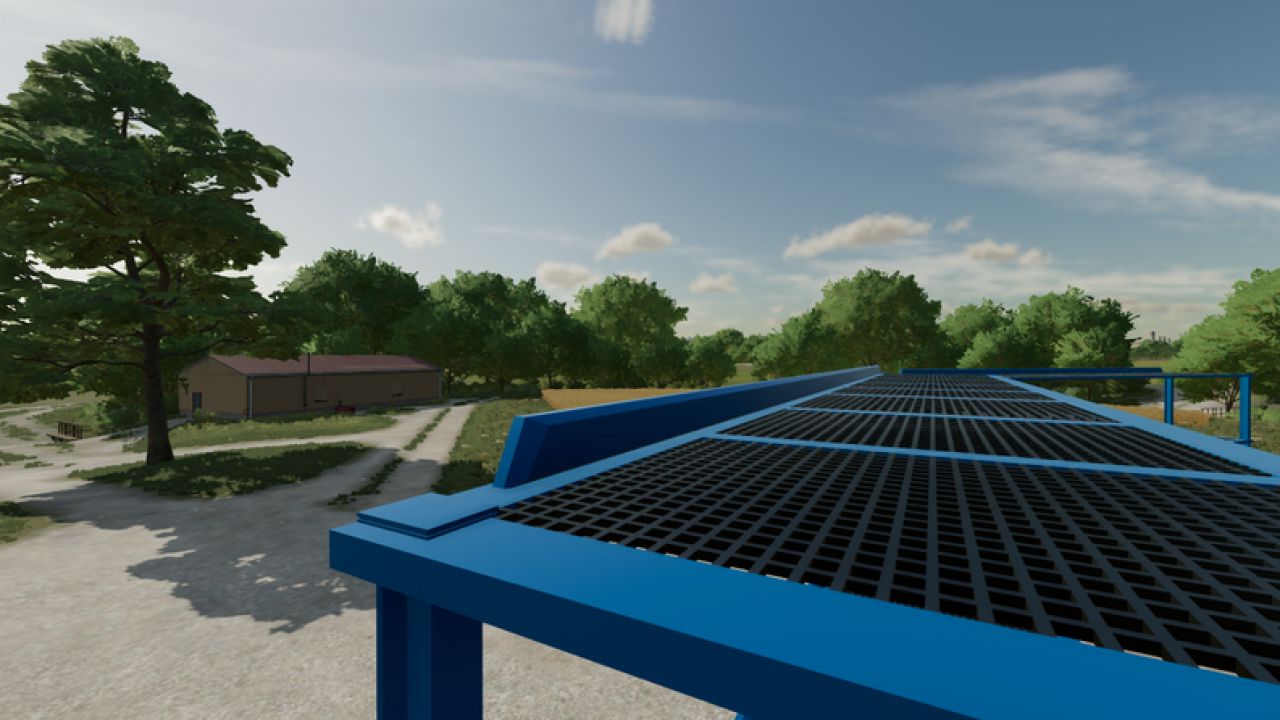 Estante de paletes azul claro