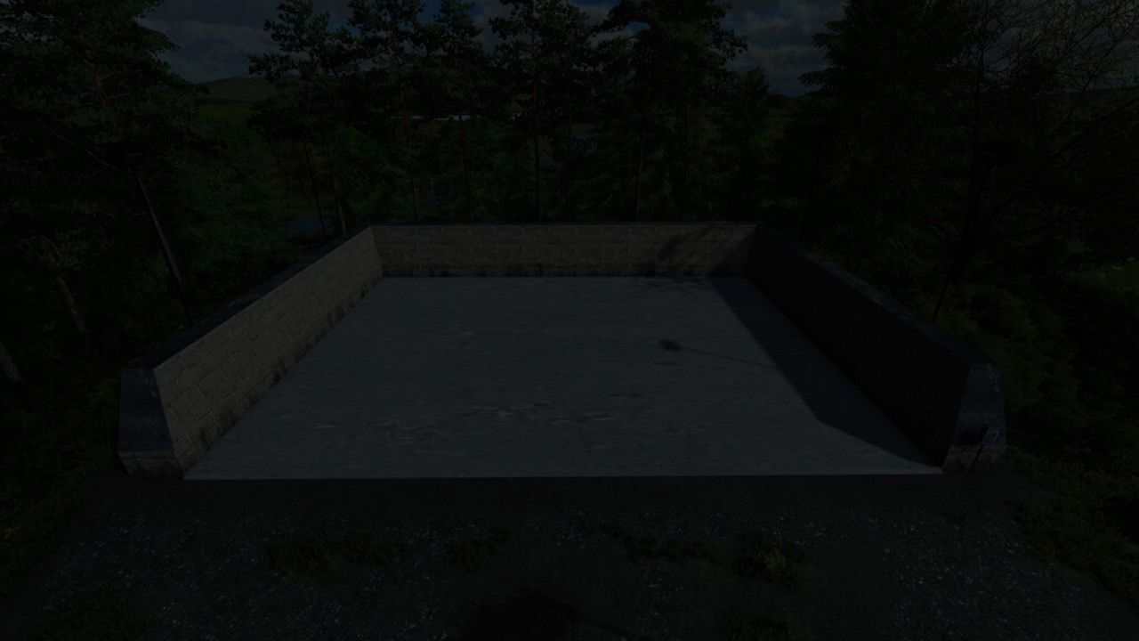 Lighted Bunker Silo
