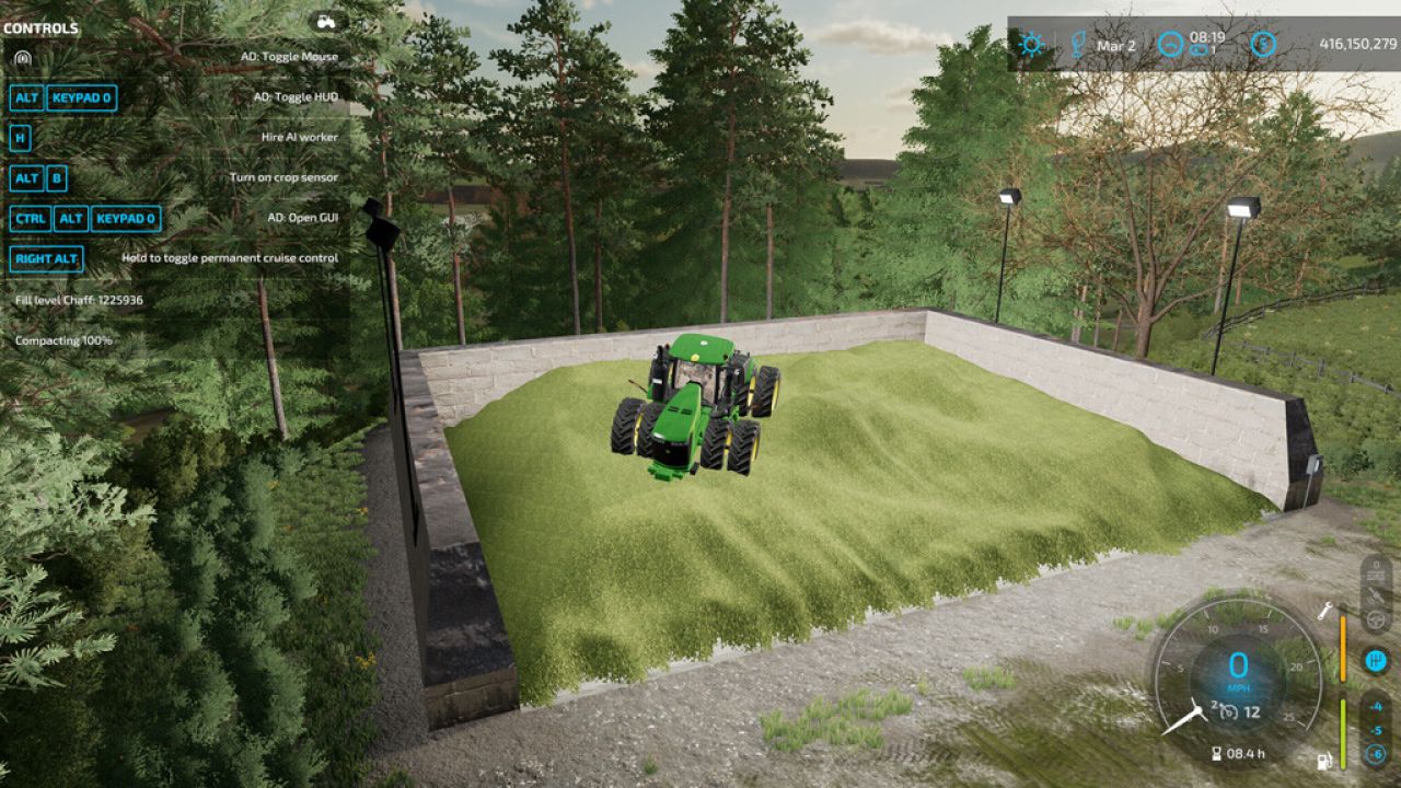 Lighted Bunker Silo