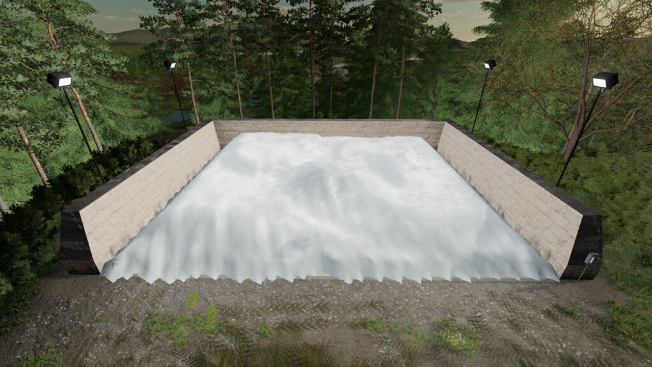 Lighted Bunker Silo