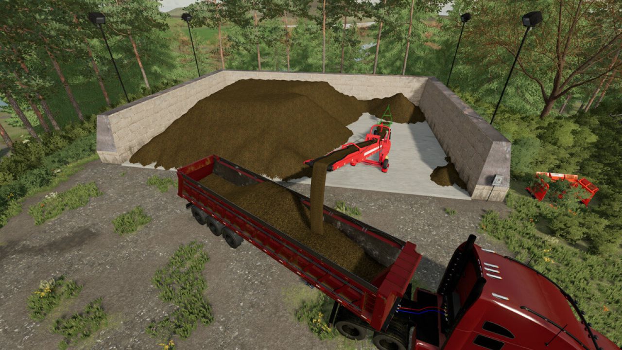 Lighted Bunker Silo