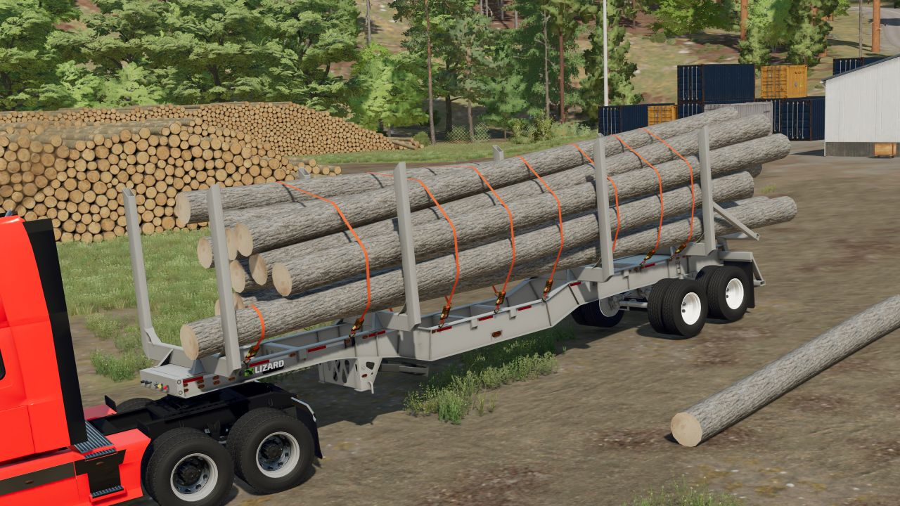 Lizard 45 foot log trailer