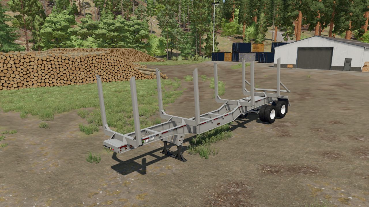 Lizard 45 foot log trailer