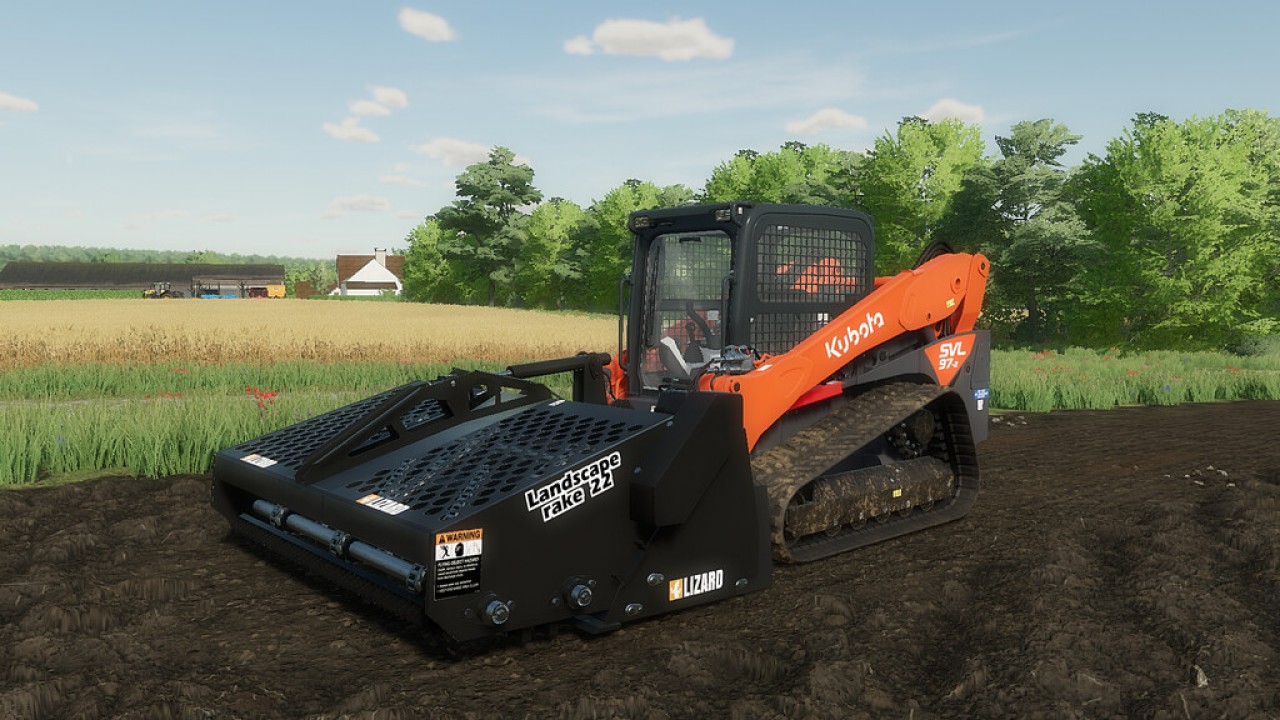 Lizard Landschaftsharke Für Skid Steer