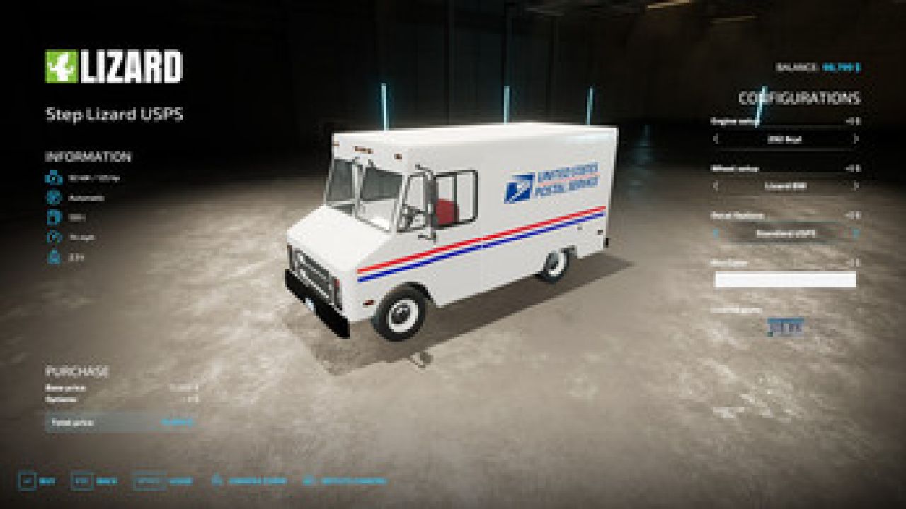 Lizard USPS Truck