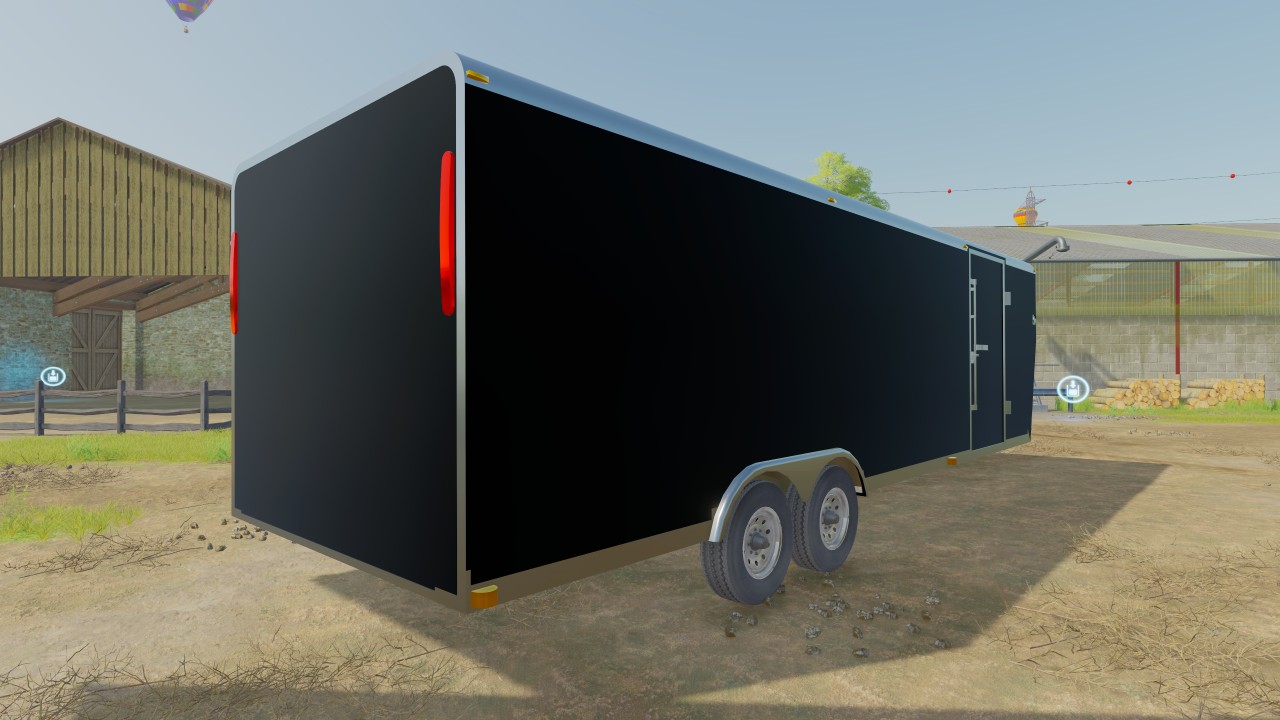 Carregue o trailer fechado