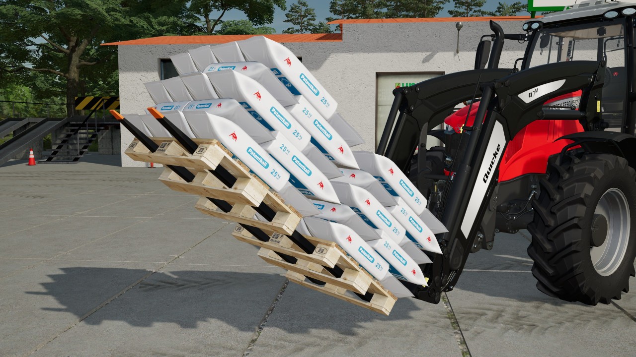 Long pallet fork for front loader