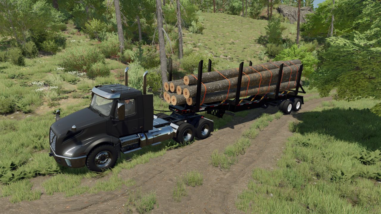 Long timber trailer