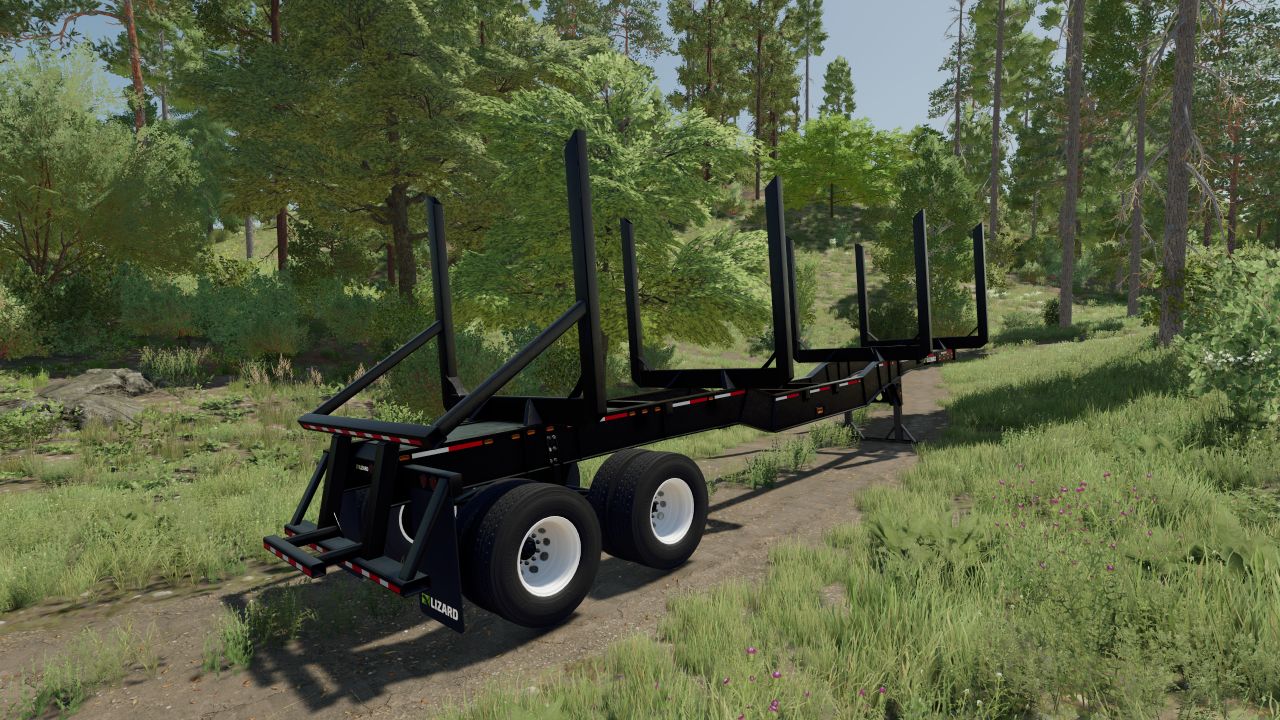 Long timber trailer