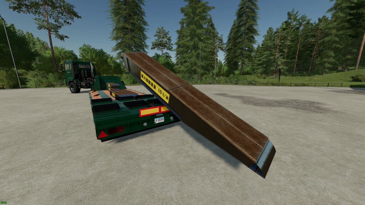 Lowloader With 16 Wheels