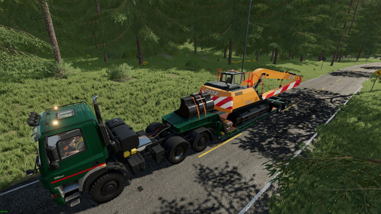 Lowloader With 16 Wheels