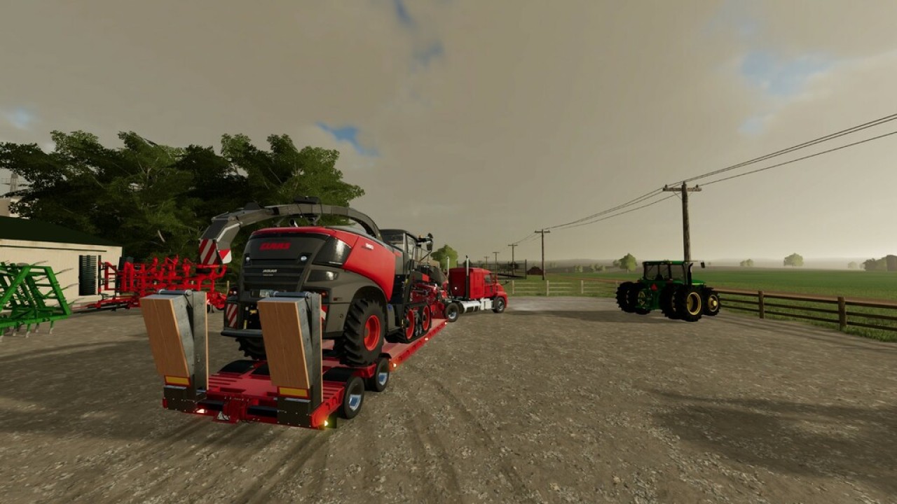 Lowloader With 16 Wheels