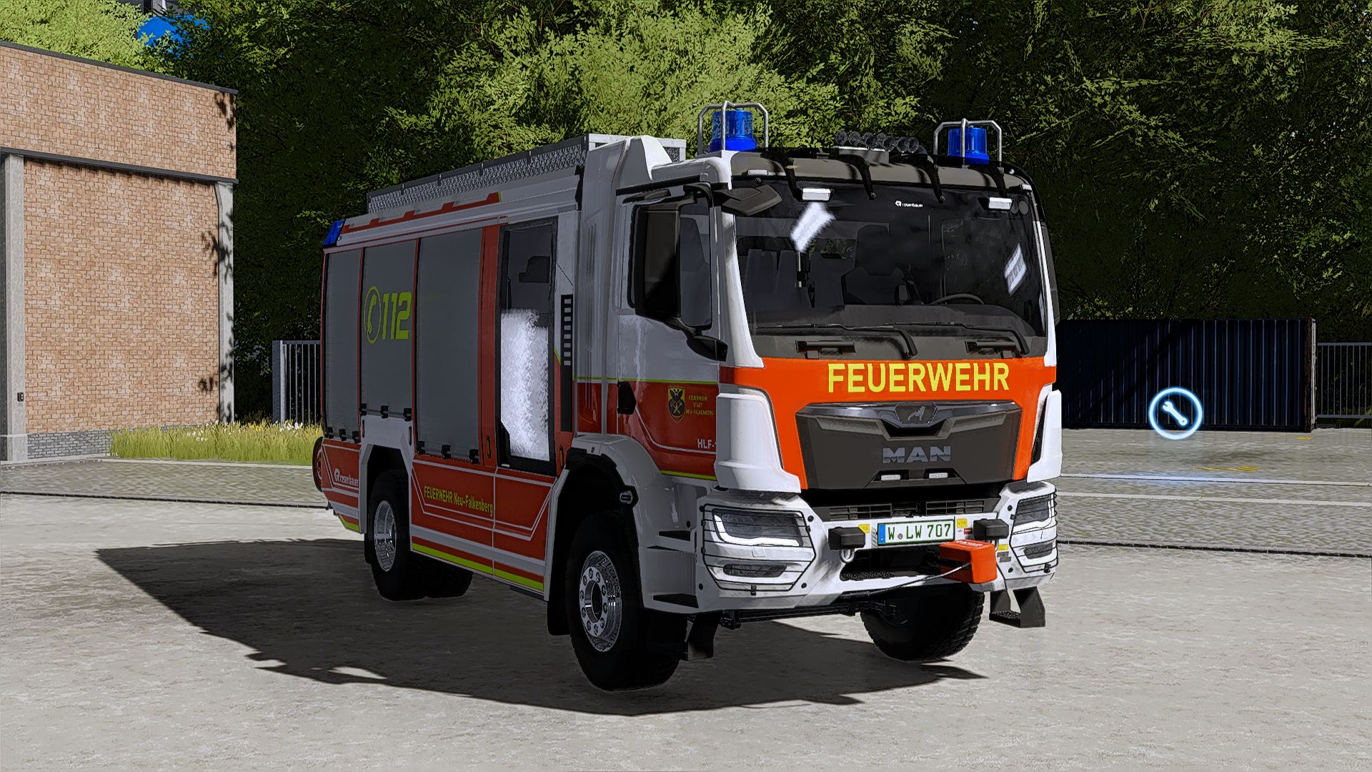 MAN HLF 20 des pompiers de Neu-Falkenberg