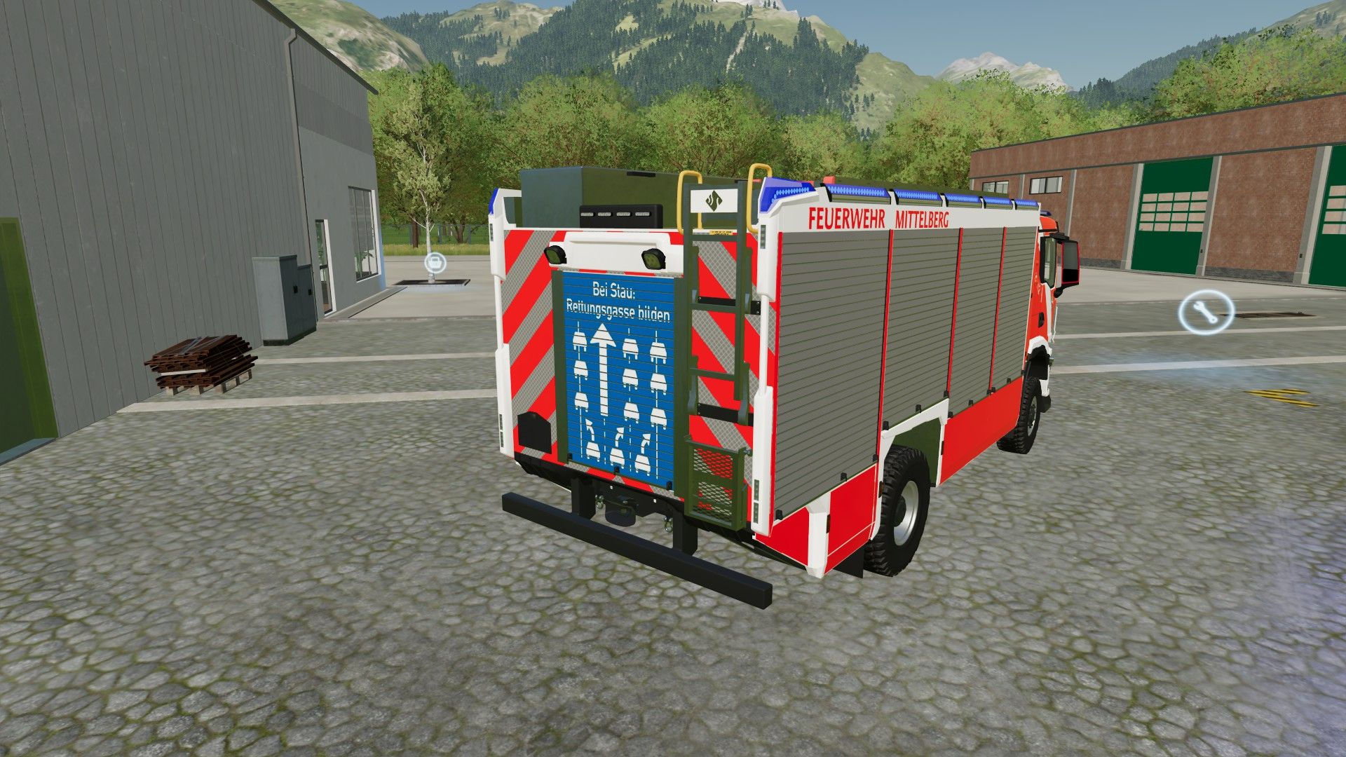 MAN TGM Ziegler véhicule de secours des sapeurs-pompiers de Mittelberg