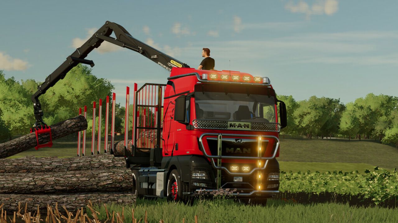 Semirimorchio forestale MAN TGX