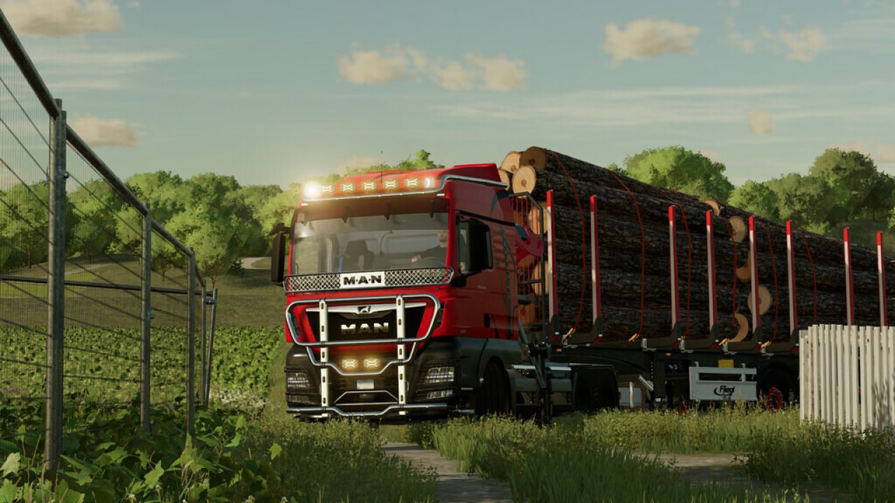 Semi-camion forestier MAN TGX