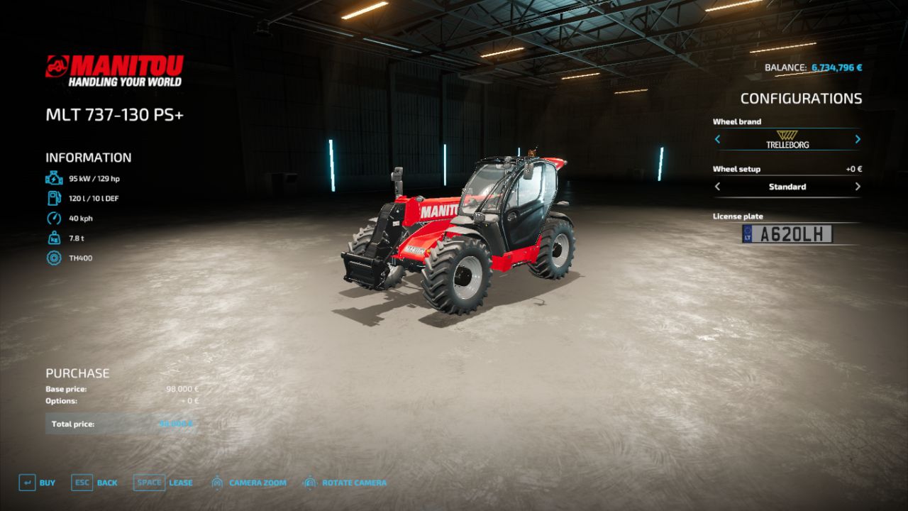 Manitou MLT 737-130 PS+ Edit