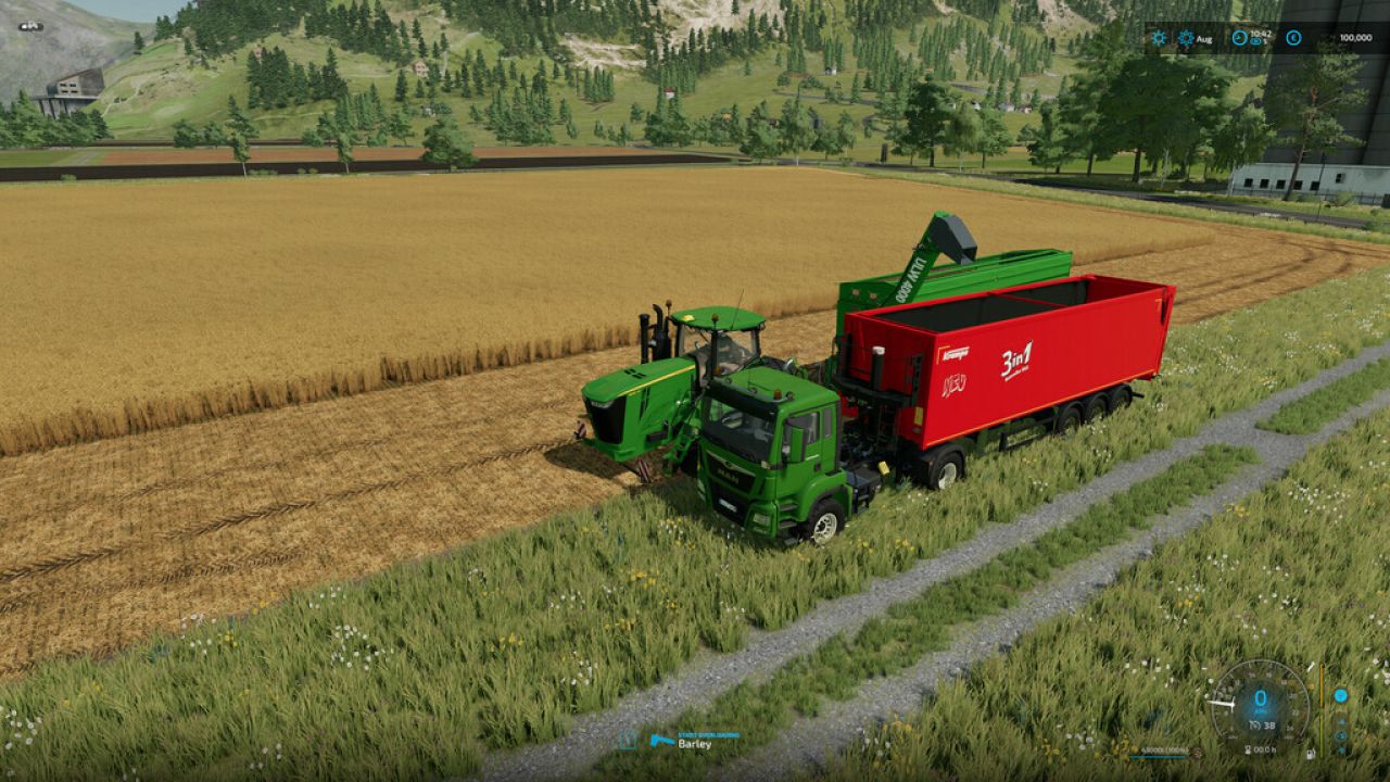 Manual Combine Discharge FS22 KingMods