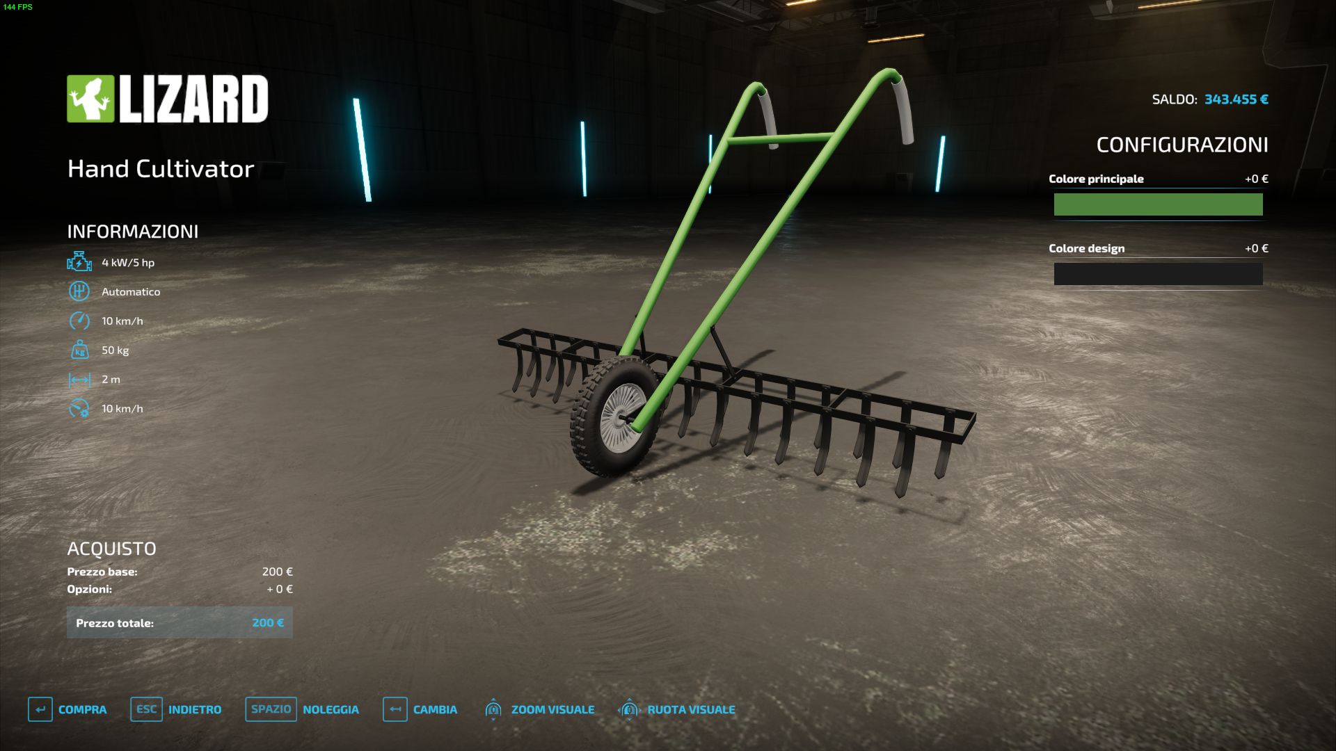 Handmatige cultivator