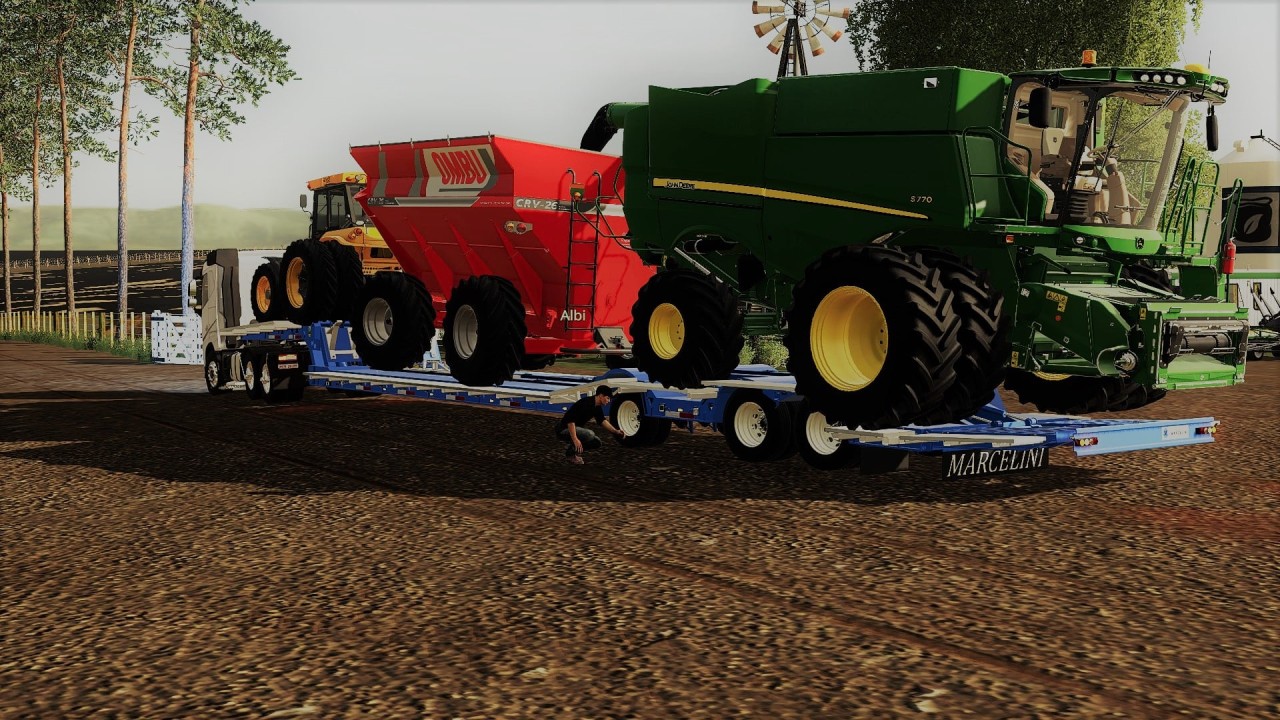 Marcelini FS22 transporter trailer