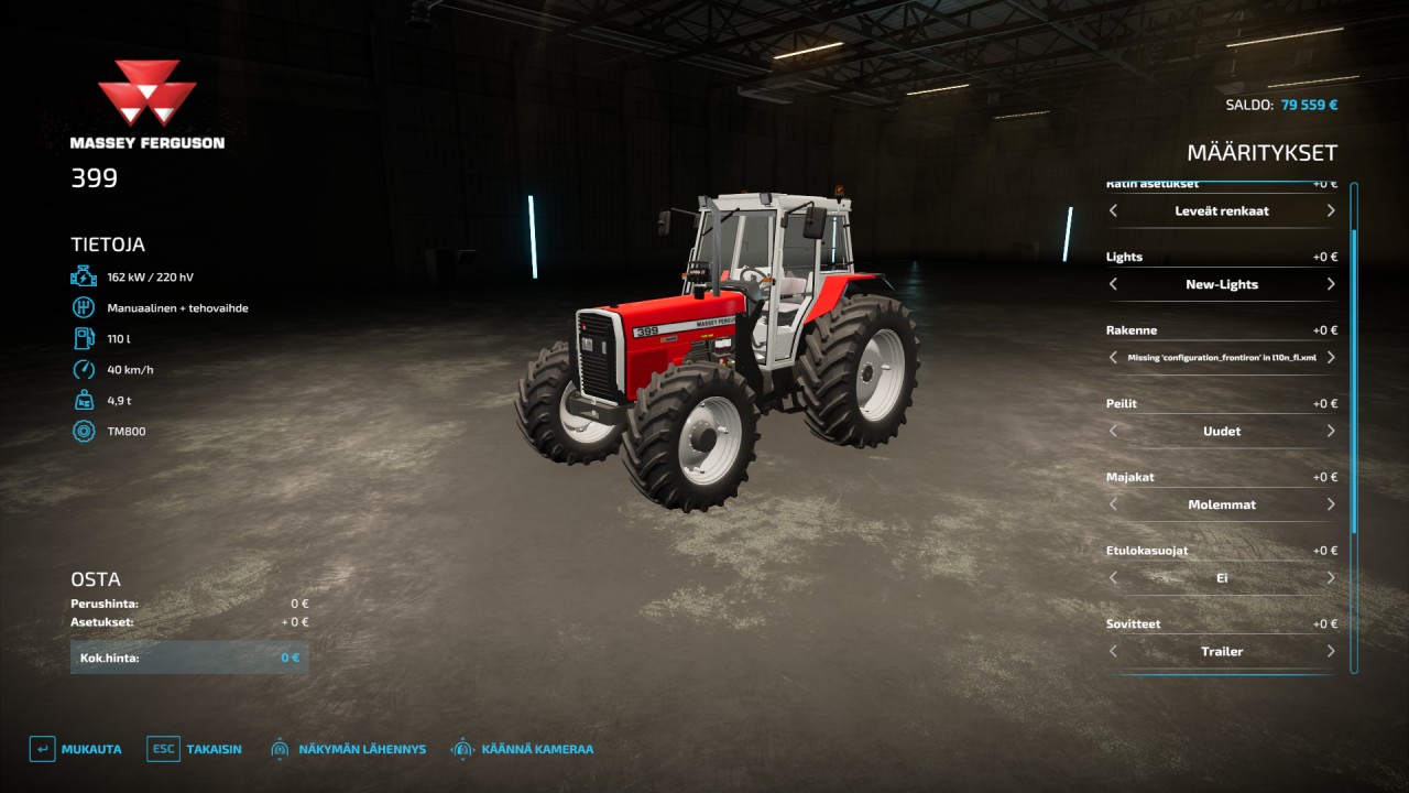 Massey ferguson 399 edit