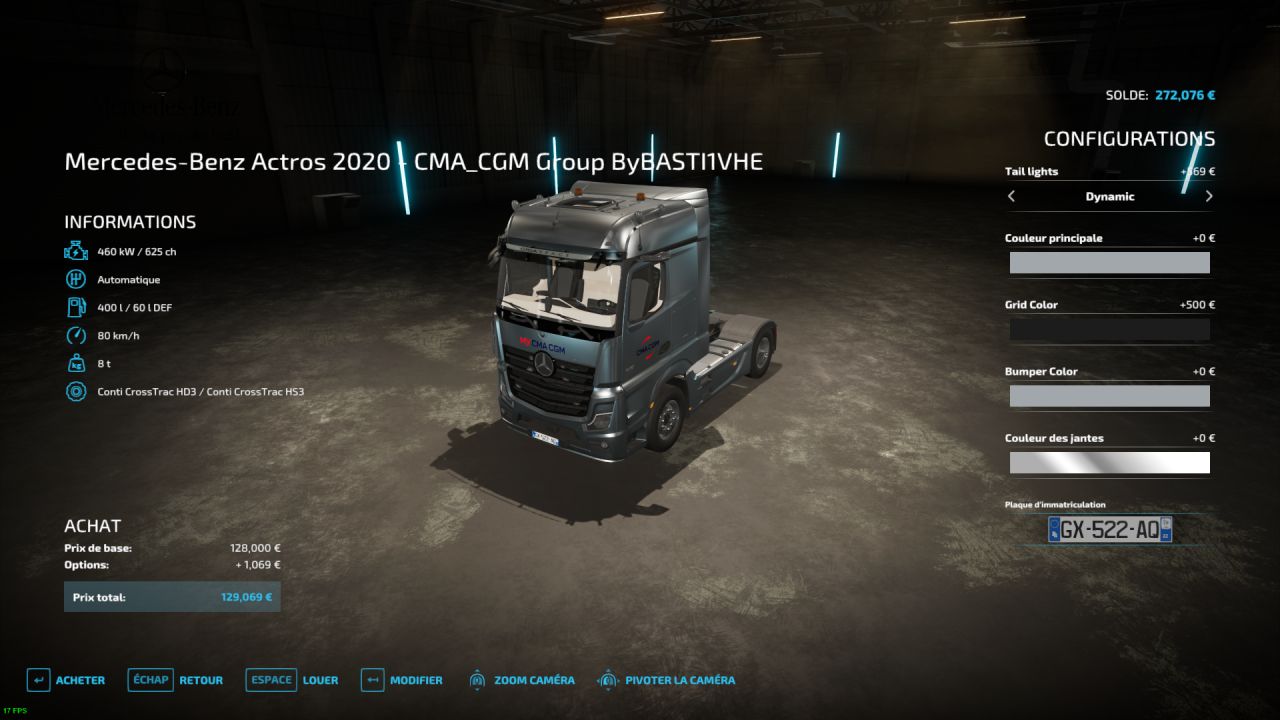 Mercedes Actros 2022 - CMA CGM Group.