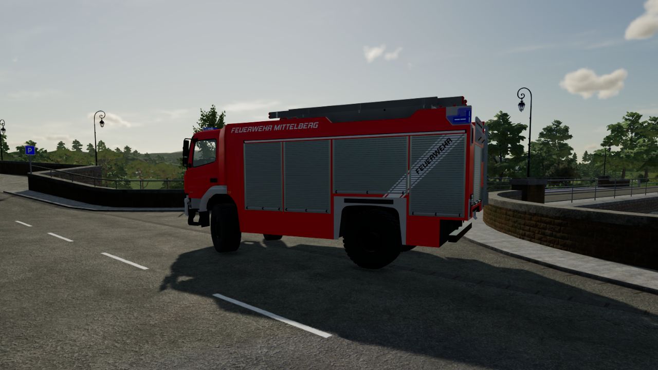 Пожарная машина Mercedes-Benz (Simple IC)