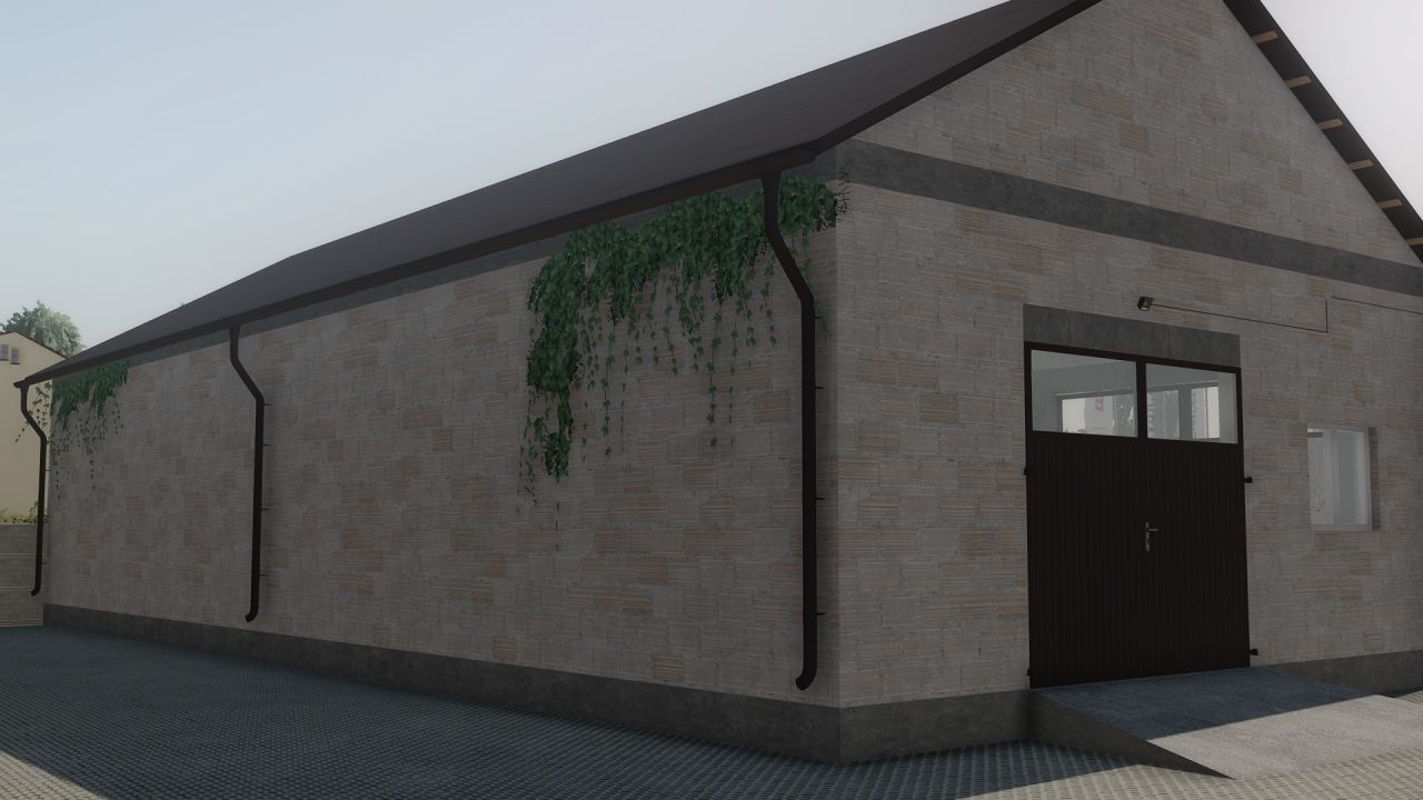 Moderne Garage mit Werkstatt