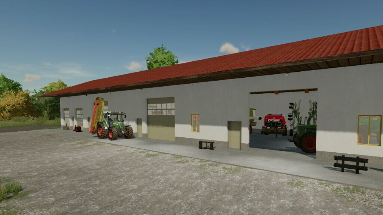 Moderenes Maschinenhallen Paket