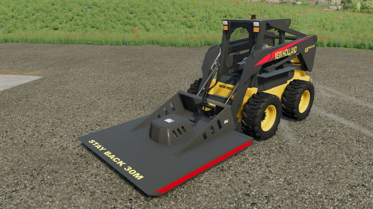 Mower For Skid Steer Loaders