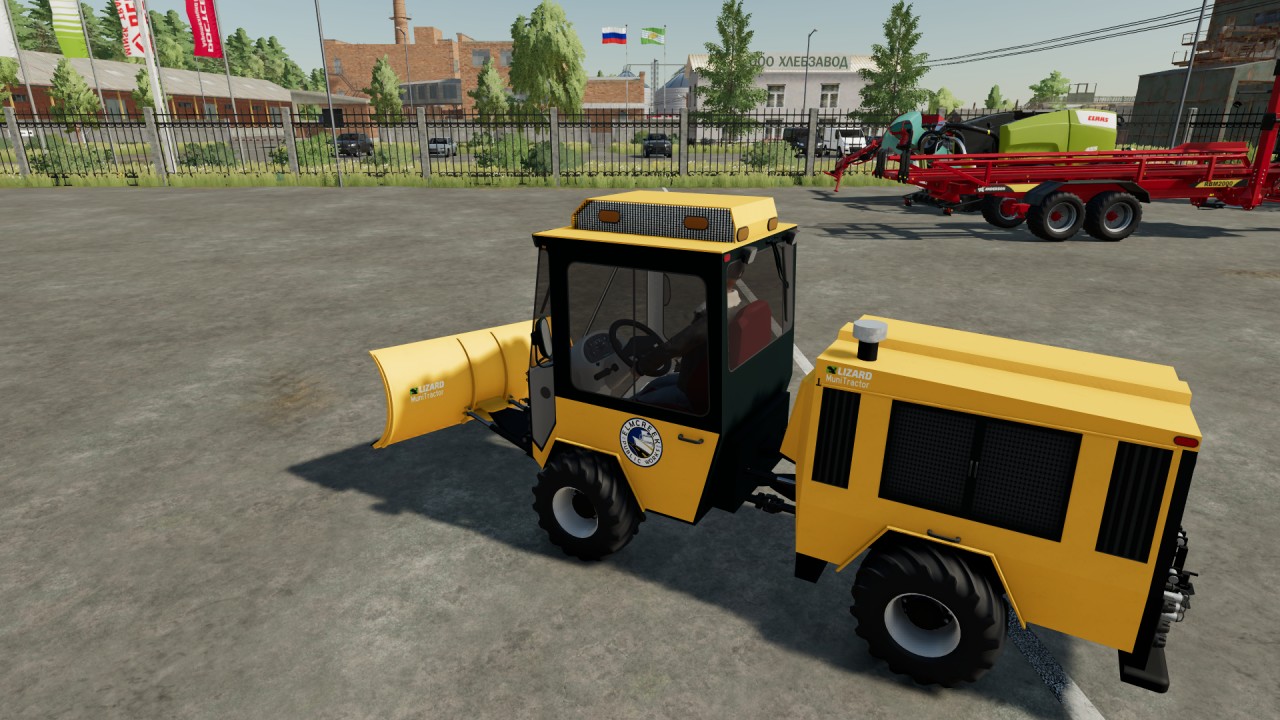 Tracteur de trottoir municipal