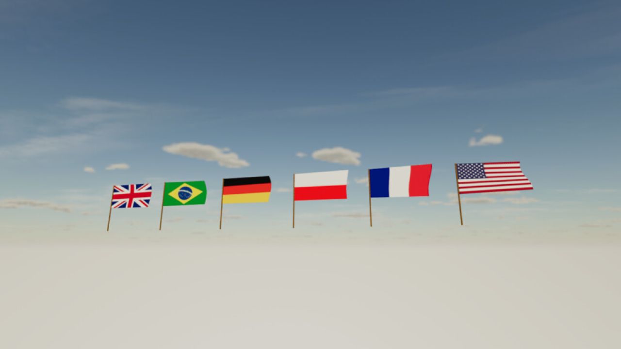 Bandeiras Nacionais (Prefab)