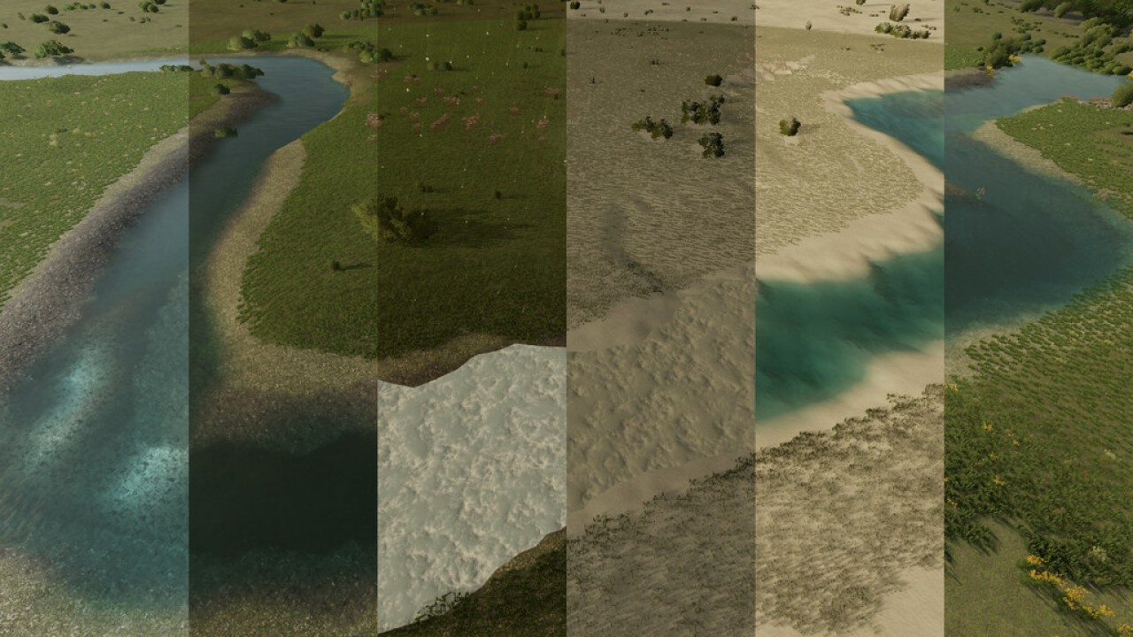 Natural Water Rivers And Ponds Pack