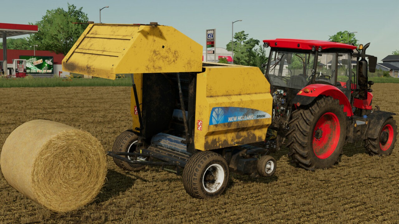 New Holland BR 6090 And Case IH RB 344