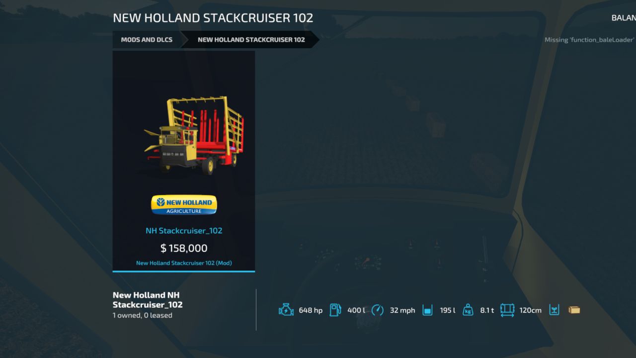 New Holland StackCruiser 102