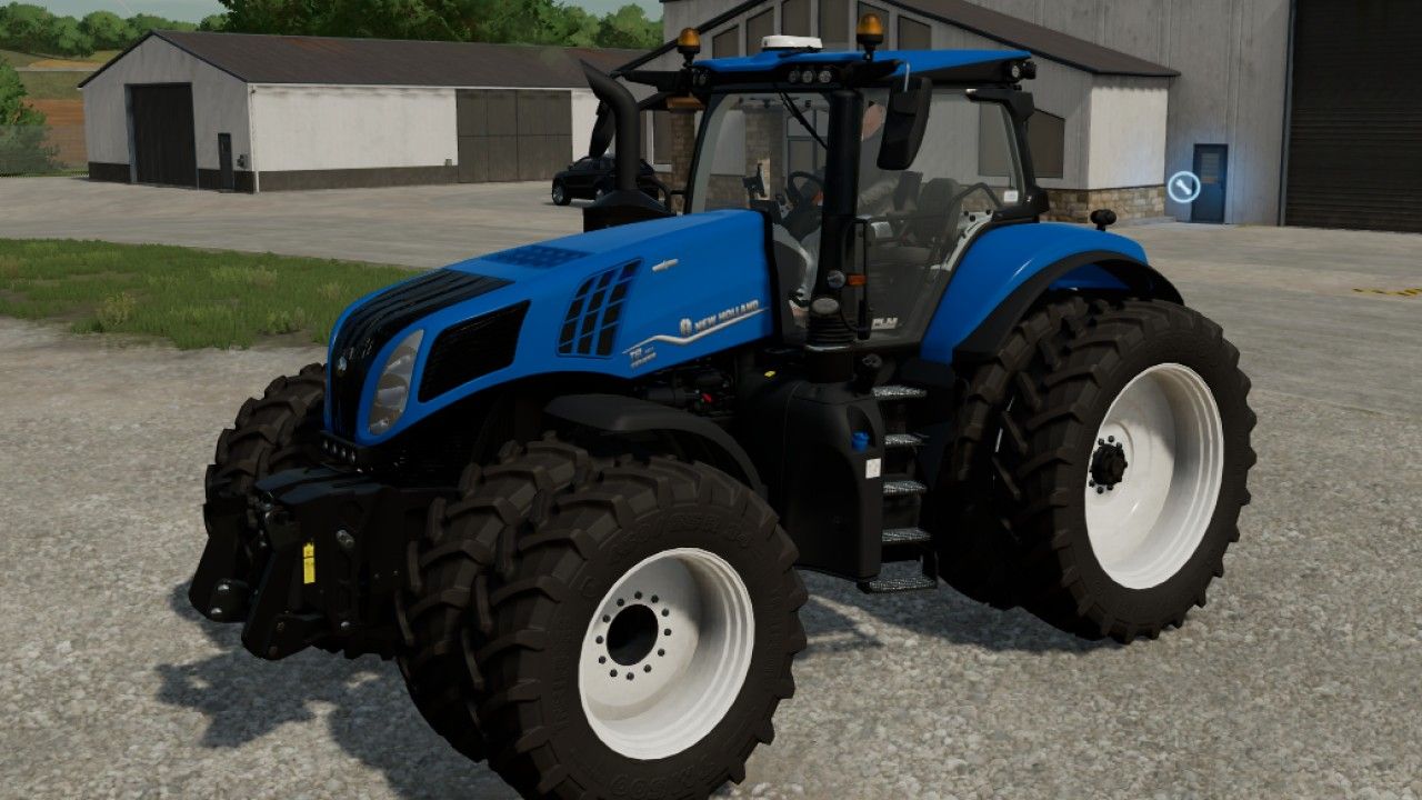 New Holland T8 с североамериканскими колесами