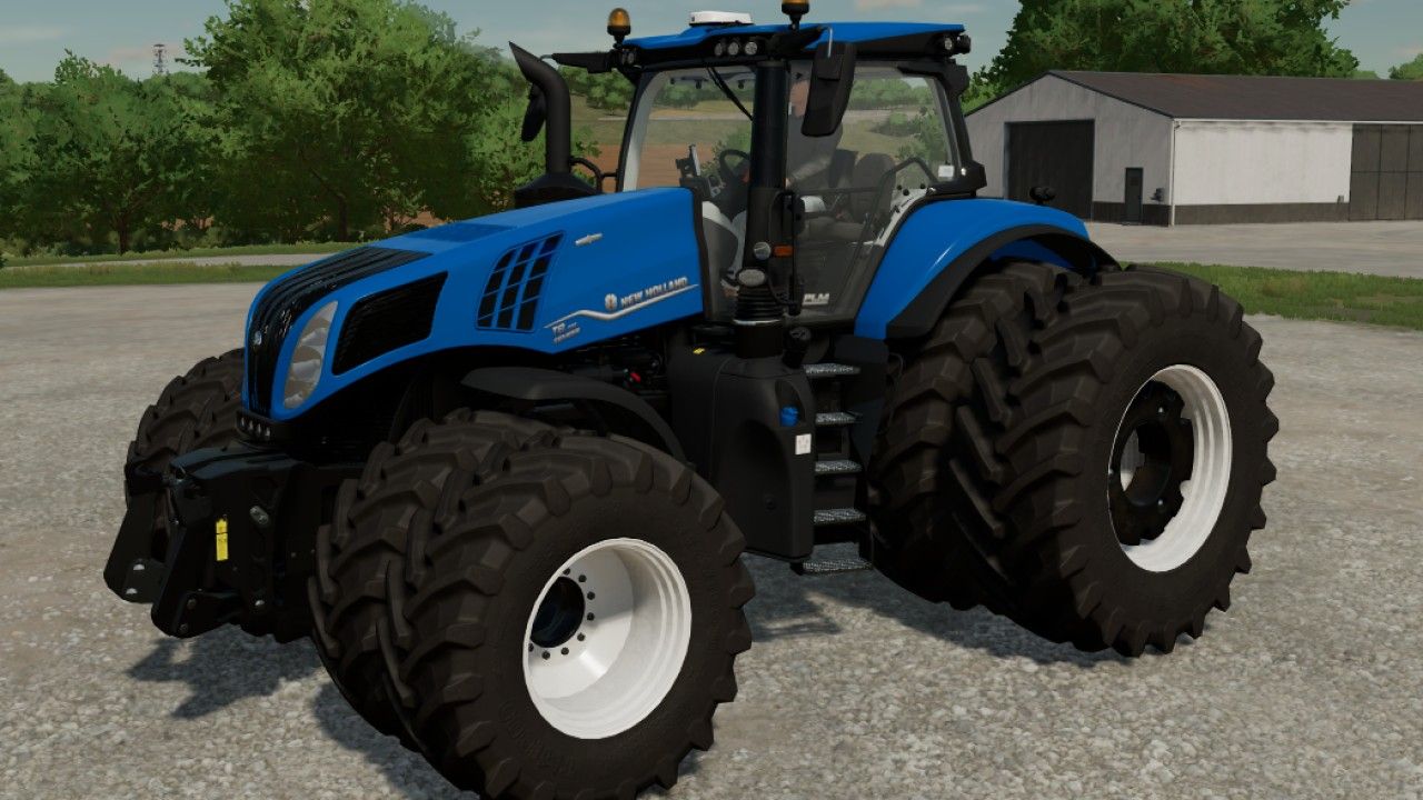 New Holland T8 con ruedas norteamericanas