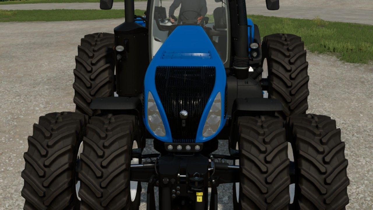 New Holland T8 com rodas norte-americanas