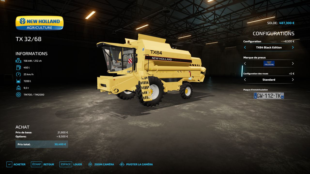 New Holland TX 62/68