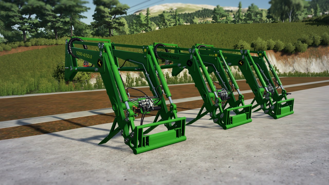 Ancien pack de chargeurs frontaux John Deere