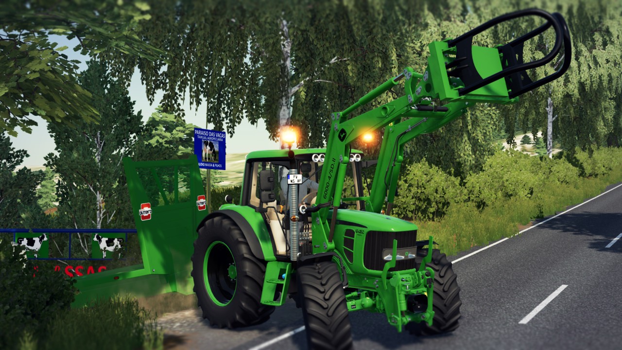 старый пакет фронтальных погрузчиков John Deere