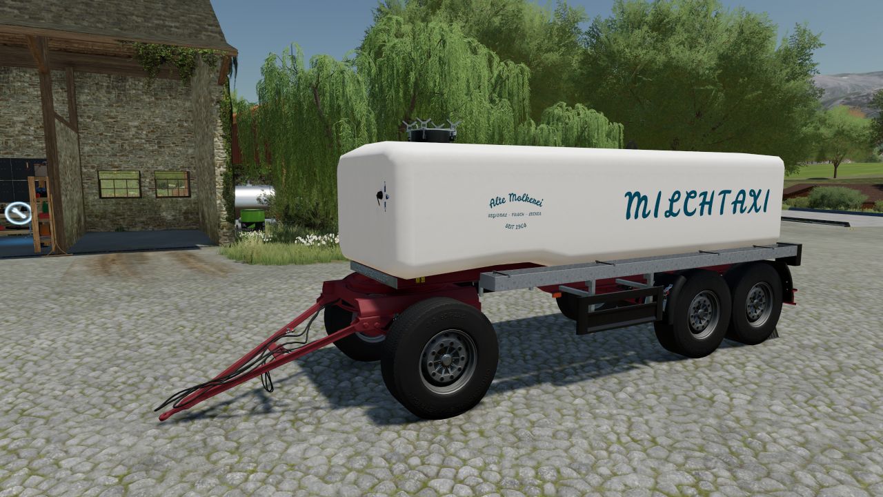Old milk trailer