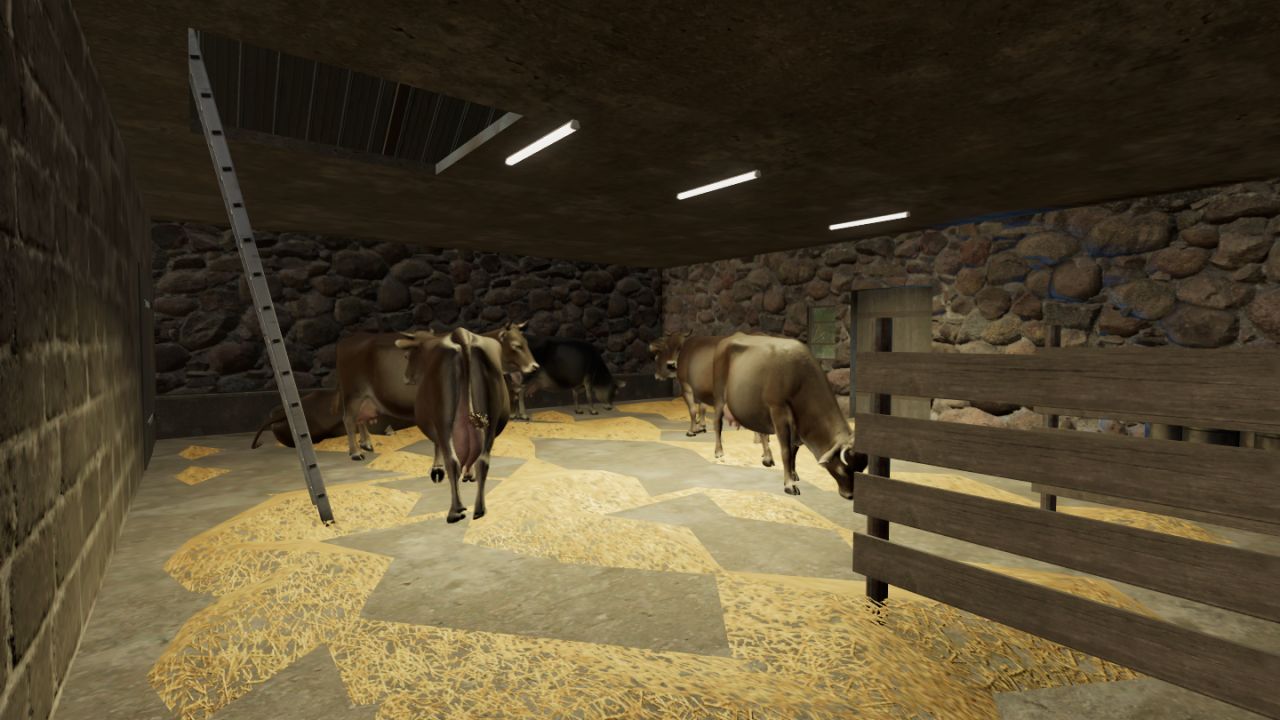 Vecchia fienile della mucca polacca