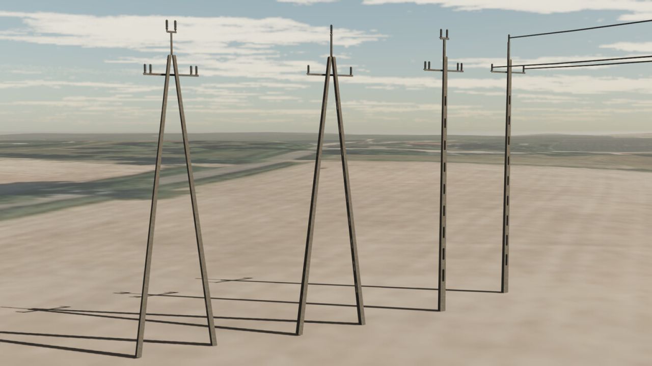 Alte Strommasten-Pack (Prefab)