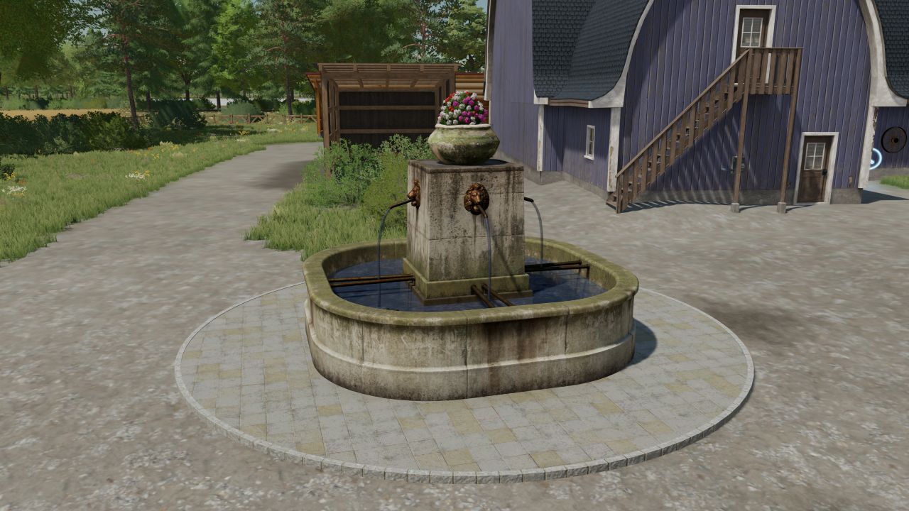 Old village fountain