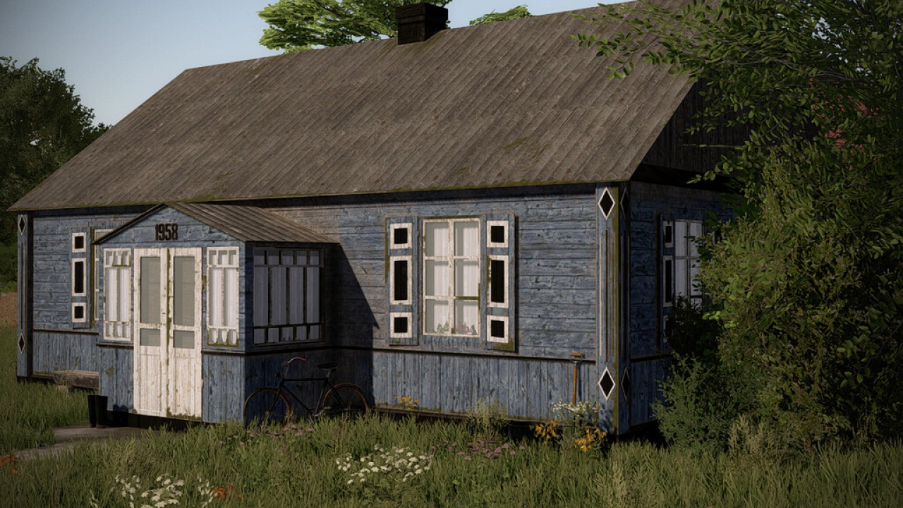 Antigua casa de madera